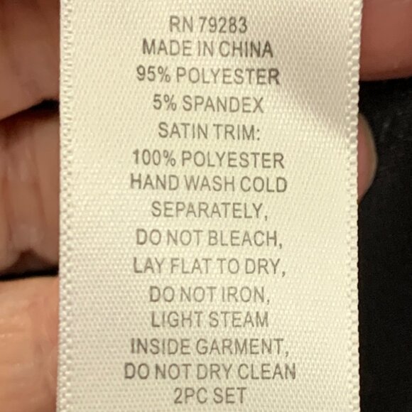 Glitter Knit Mandarin Neck Twinset with Scoop Neck Tank and Satin Piping Detail - Picture 13 of 13